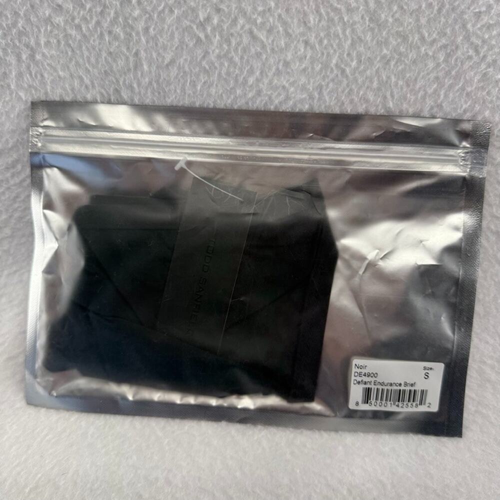 Todd Sanfield Brief Men's Small Black Defiant Endurance Underwear Solid NEW - Picture 4 of 5
